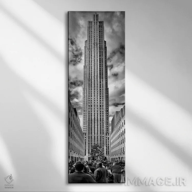 تابلو پانورامای راکفلر اثر گلاوکو منهالی - نمای روبهرو روی دیوار