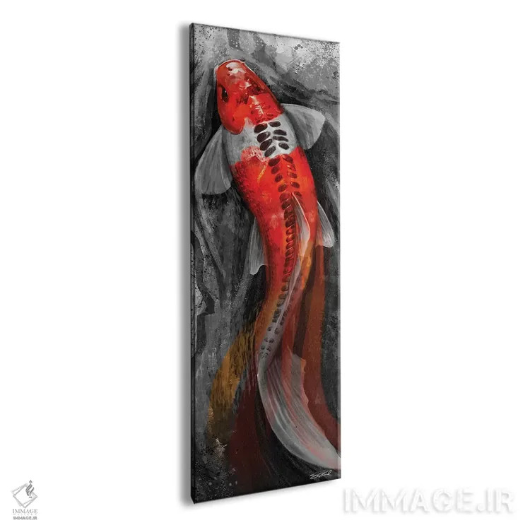 تابلو کوی جاری (ماهی ژاپنی) اثر استیو گود - نمای پرسپکتیو محصول