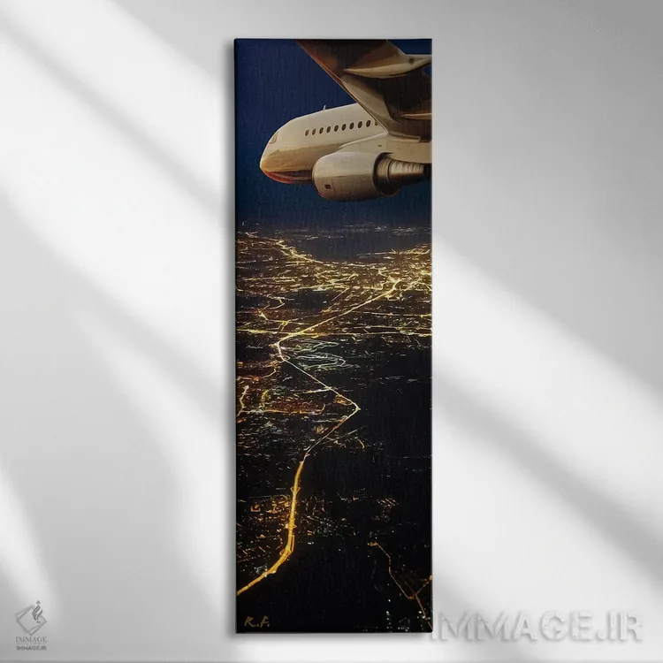 تابلو کتاب هوانوردی V اثر راب فرانسیس - نمای روبهرو روی دیوار