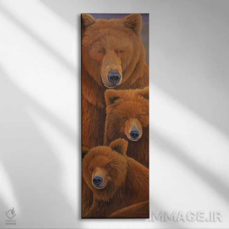 تابلو آلاسکا در راه است ۱ اثر گرائیم استیونسون - نمای روبهرو روی دیوار