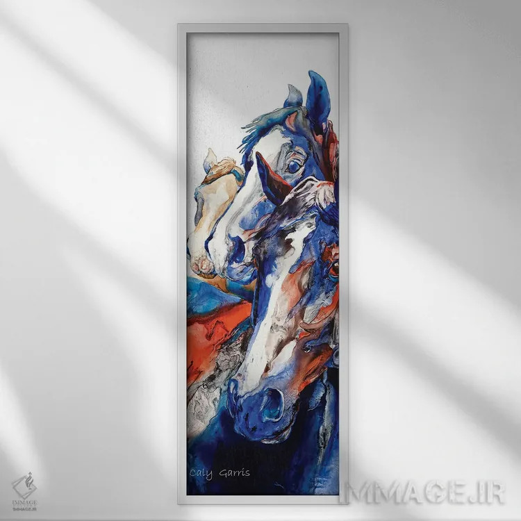 تابلو کشمکشکنندگان ماجراجو (اشاره به دزداندریایی) اثر کالی گاریس - نمای قابدار سفید