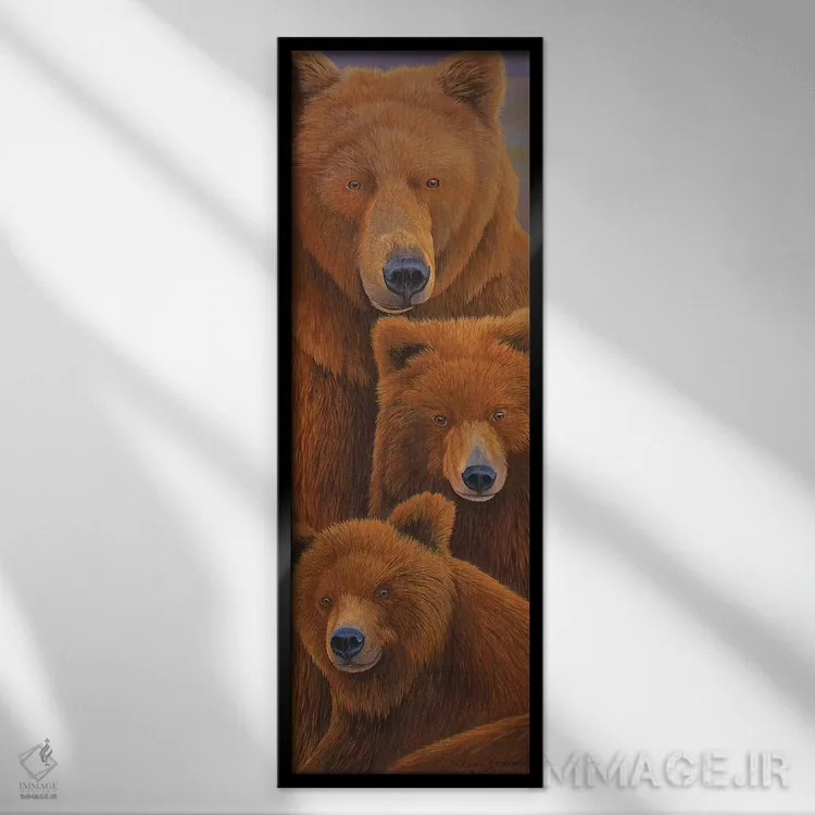 تابلو آلاسکا در راه است ۱ اثر گرائیم استیونسون - نمای قابدار مشکی