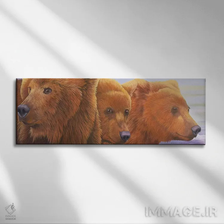 تابلو آلاسکا در راه است ۲ اثر گرائیم استیونسون - نمای روبهرو روی دیوار