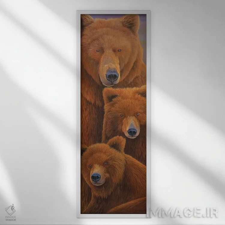 تابلو آلاسکا در راه است ۱ اثر گرائیم استیونسون - نمای قابدار سفید