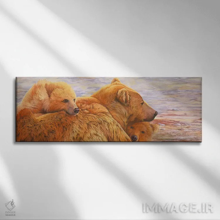 تابلو آلاسکا در راه است ۳ اثر گرائیم استیونسون - نمای روبهرو روی دیوار