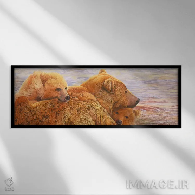 تابلو آلاسکا در راه است ۳ اثر گرائیم استیونسون - نمای قابدار مشکی