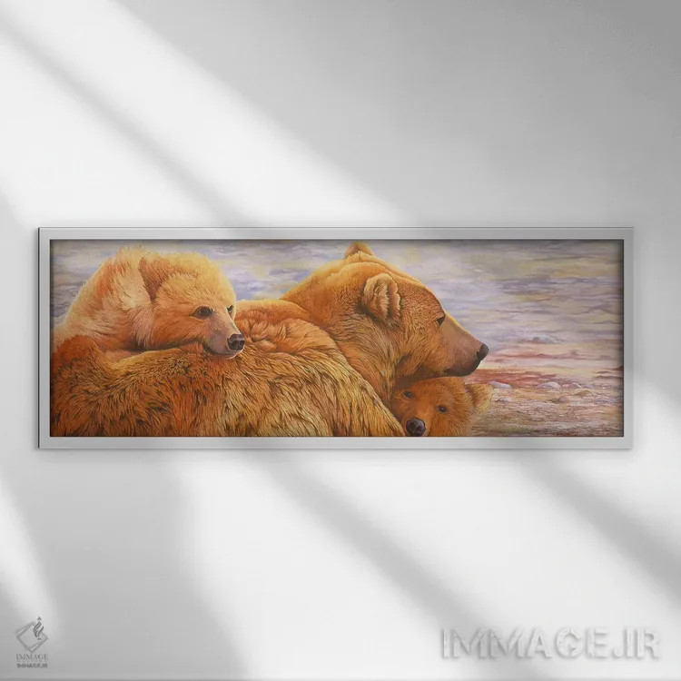 تابلو آلاسکا در راه است ۳ اثر گرائیم استیونسون - نمای قابدار سفید