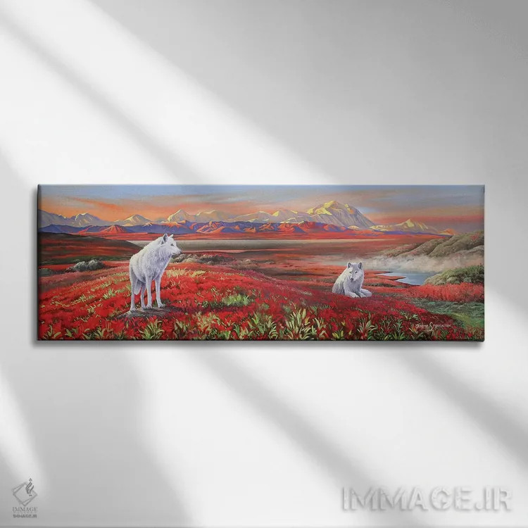 تابلو پیوند قطبی اثر گرائیم استیونسون - نمای روبهرو روی دیوار