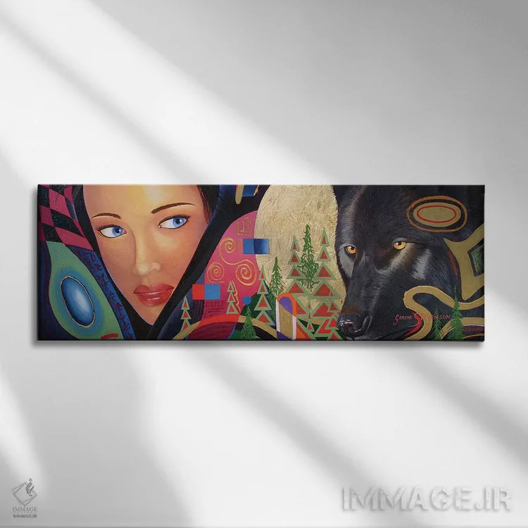 تابلو در جنگل اثر گرائیم استیونسون - نمای روبهرو روی دیوار