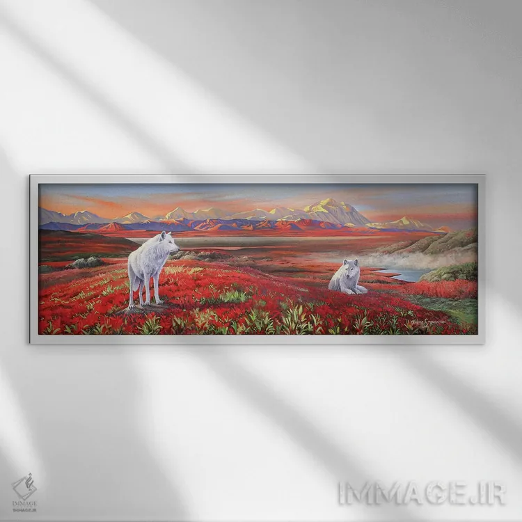 تابلو پیوند قطبی اثر گرائیم استیونسون - نمای قابدار سفید