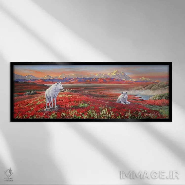 تابلو پیوند قطبی اثر گرائیم استیونسون - نمای قابدار مشکی