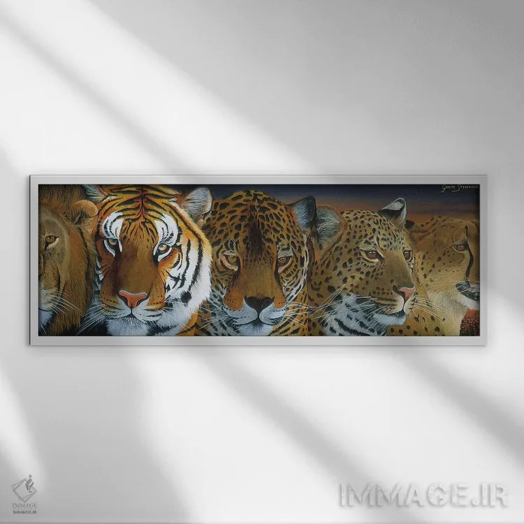 تابلو ارتباطات ۳ اثر گرائیم استیونسون - نمای قابدار سفید