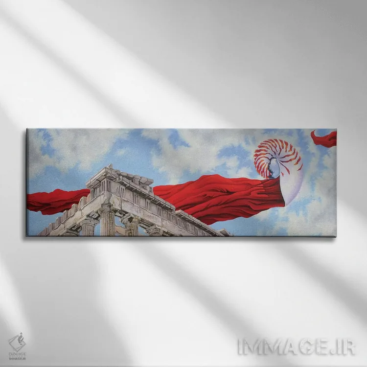 تابلو محاسبات زمان اثر گرائیم استیونسون - نمای روبهرو روی دیوار