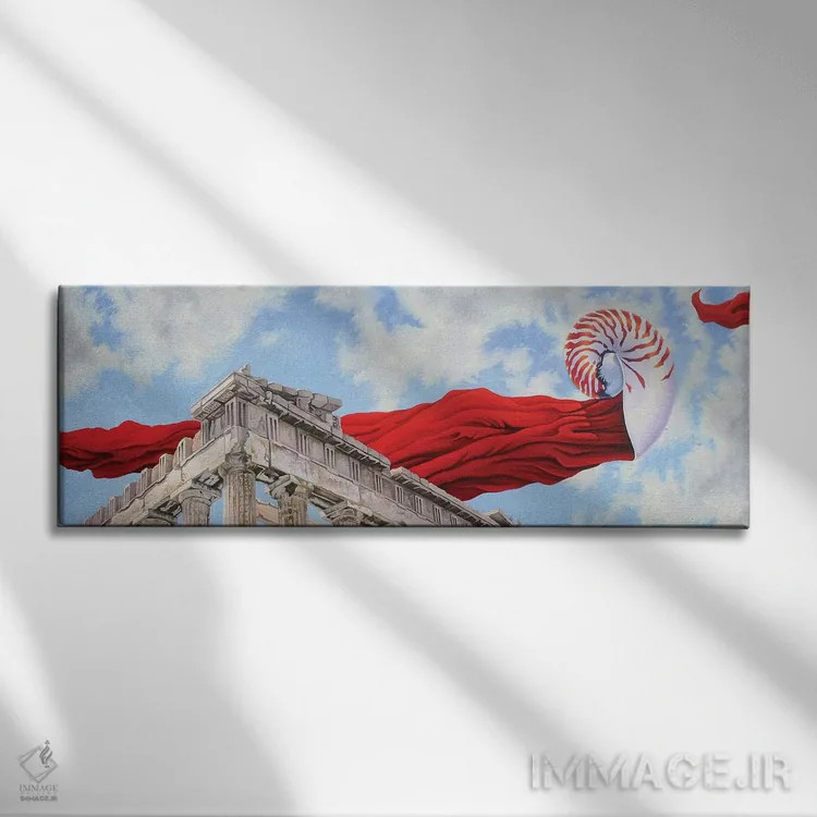 تابلو محاسبات زمان اثر گرائیم استیونسون - نمای روبهرو روی دیوار