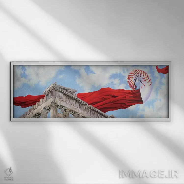 تابلو محاسبات زمان اثر گرائیم استیونسون - نمای قابدار سفید