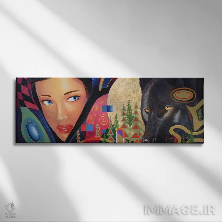 تابلو در جنگل اثر گرائیم استیونسون - نمای روبهرو روی دیوار