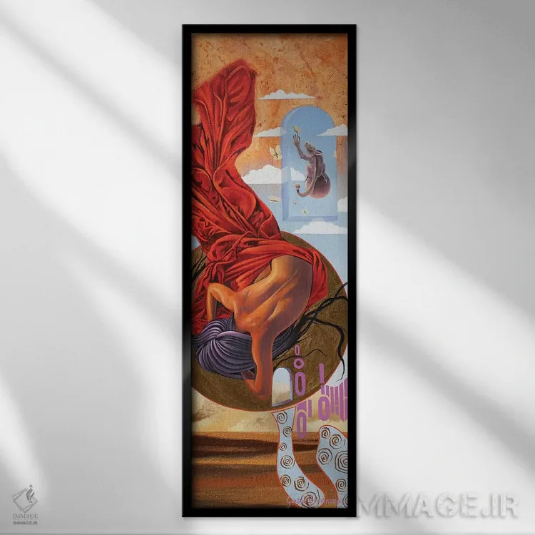 تابلو نزول اثر گرائیم استیونسون - نمای قابدار مشکی