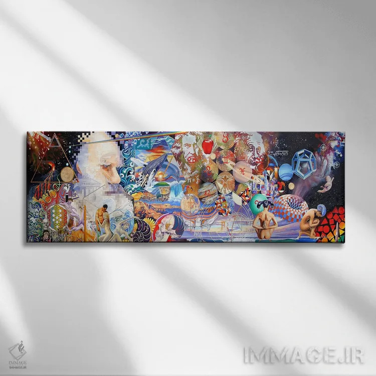 تابلو حقیقت (قالب بزرگ) اثر گرائیم استیونسون - نمای روبهرو روی دیوار