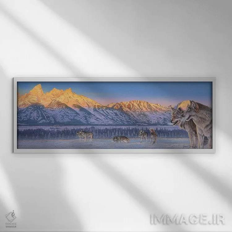 تابلو بازگشت به خانه اثر گرائیم استیونسون - نمای قابدار سفید