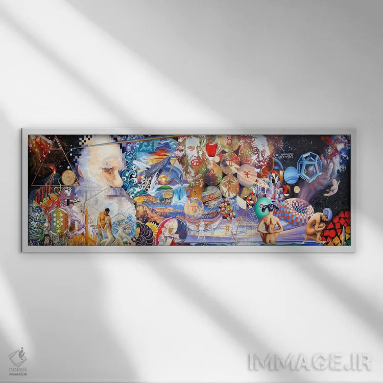 تابلو حقیقت (قالب بزرگ) اثر گرائیم استیونسون - نمای قابدار سفید