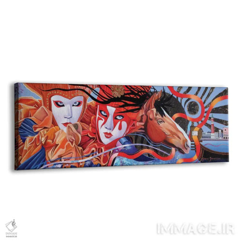 تابلو بالماسکهٔ ونیزی اثر گرائیم استیونسون - نمای پرسپکتیو محصول