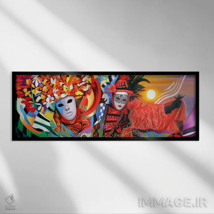 تابلو شبهای ونیز اثر گرائیم استیونسون - نمای قابدار مشکی
