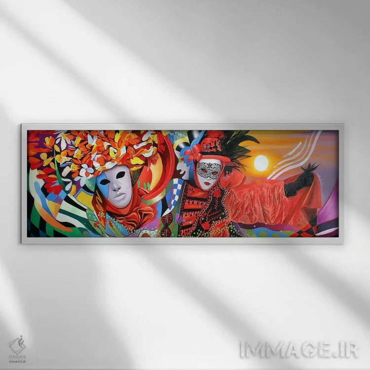 تابلو شبهای ونیز اثر گرائیم استیونسون - نمای قابدار سفید