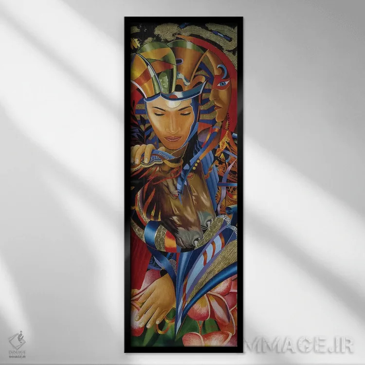 تابلو طلوع ایزیس (ایزدبانوی مصر باستان) اثر گرائیم استیونسون - نمای قابدار مشکی