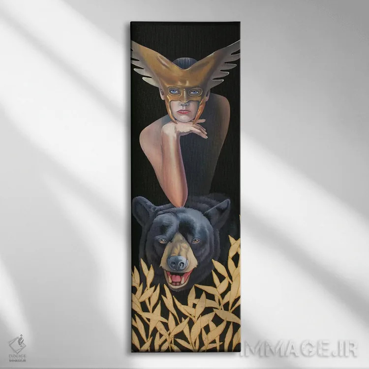 تابلو نگهبان طبیعت وحش اثر گرائیم استیونسون - نمای روبهرو روی دیوار