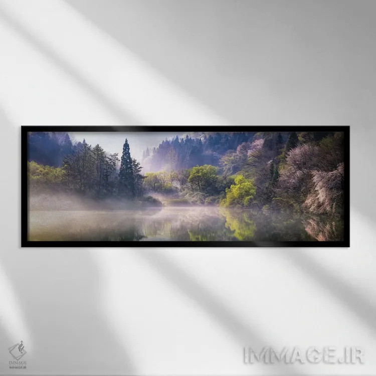 تابلو آرامش صبحگاهی اثر گوانگسوپ اوم - نمای قابدار مشکی