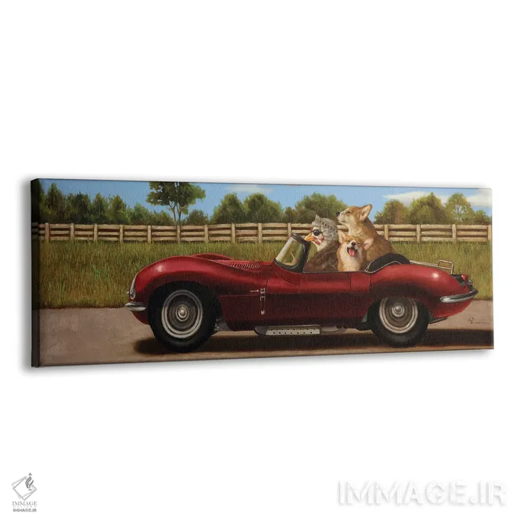 تابلو رانندگی در حومه اثر لوسیا هفرنان - نمای پرسپکتیو محصول