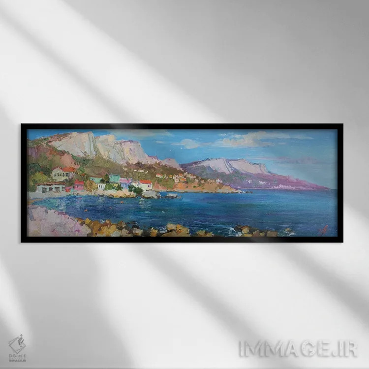 تابلو فوروس، جنوب کریمه اثر کنتس آرت (هنرمند یا استودیو) - نمای قابدار مشکی