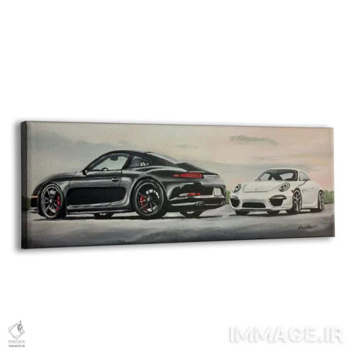 تابلو بهترین پورشه اثر هیپی هاوند استودیوز (استودیو هنری) - نمای پرسپکتیو محصول