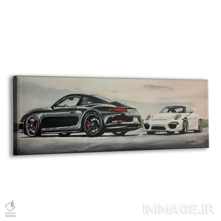 تابلو بهترین پورشه اثر هیپی هاوند استودیوز (استودیو هنری) - نمای پرسپکتیو محصول