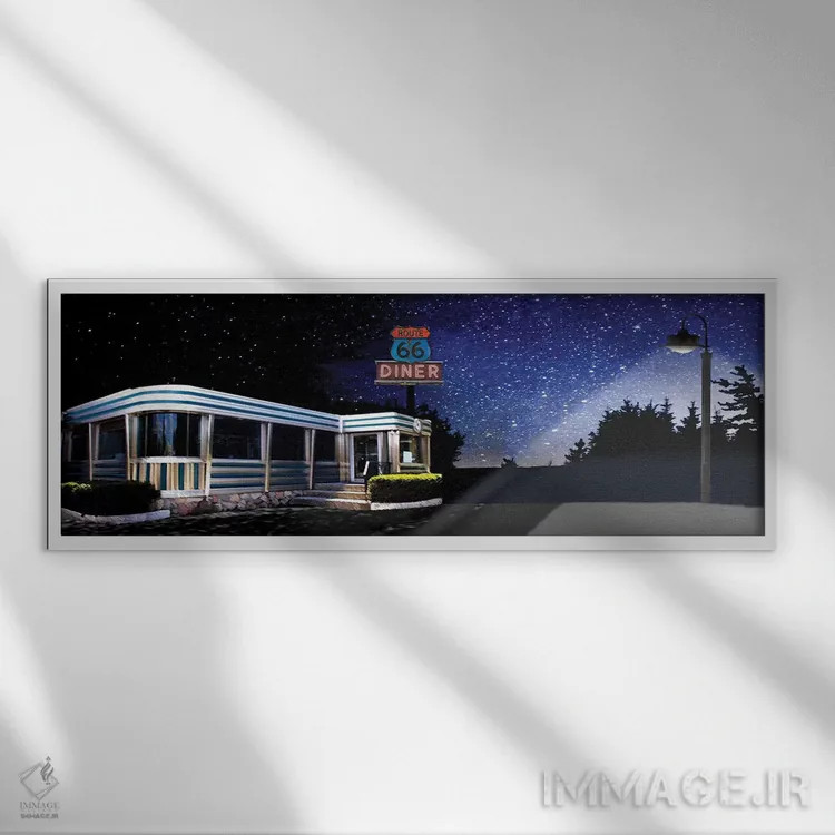 تابلو خودروی عضلانی ۶۶ (دوم) اثر هلن فلینت - نمای قابدار سفید