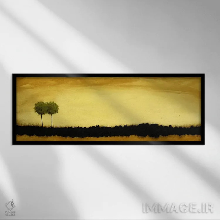 تابلو بیایید باهم پیر شویم اثر هدر آفرود - نمای قابدار مشکی