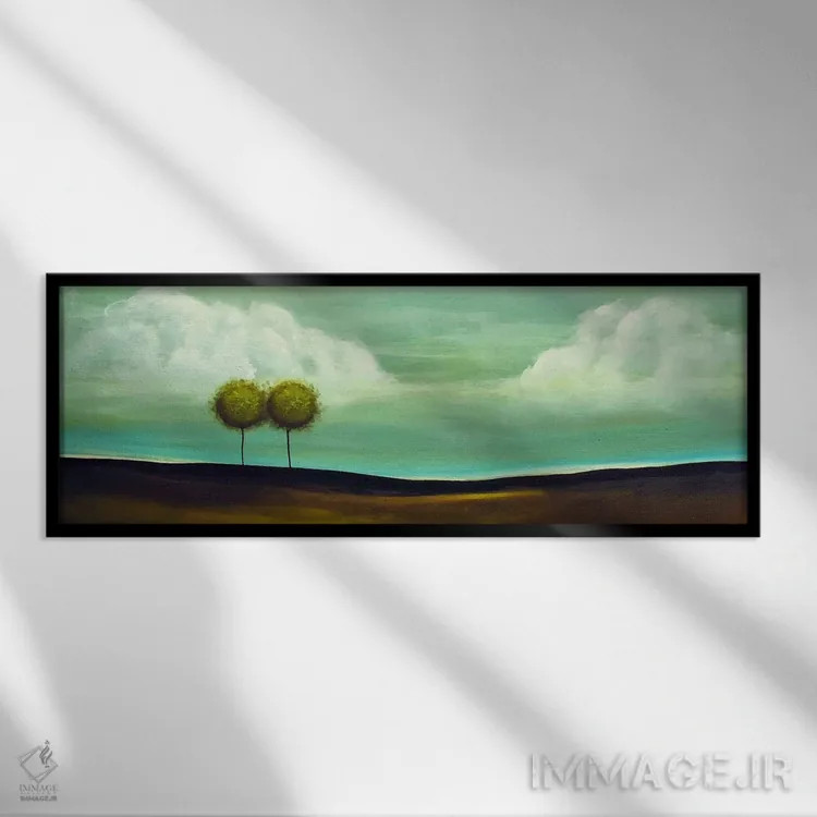 تابلو تا پایان خوش شماره ۱ اثر هدر آفرود - نمای قابدار مشکی