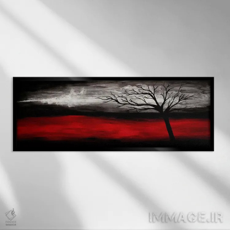 تابلو اشتیاق اثر هدر آفرود - نمای قابدار مشکی