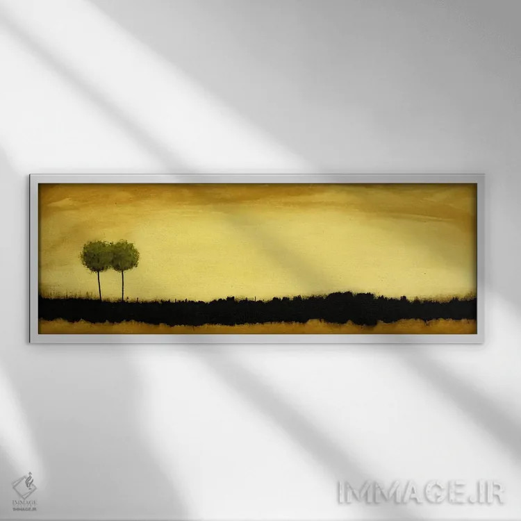 تابلو بیایید باهم پیر شویم اثر هدر آفرود - نمای قابدار سفید