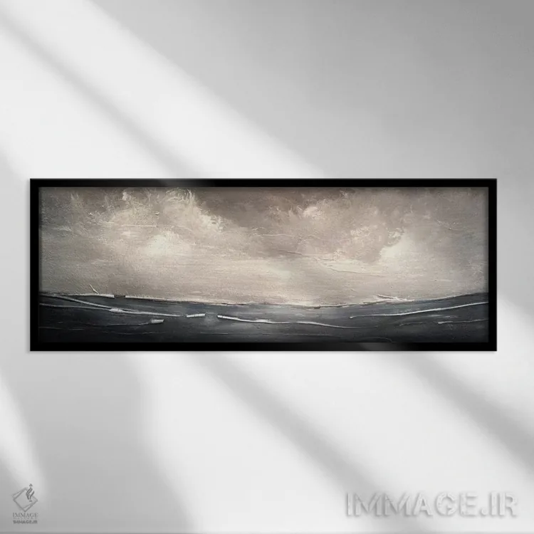 تابلو درخشیدن اثر هدر آفرود - نمای قابدار مشکی