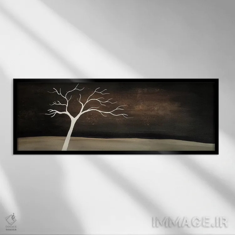 تابلو دسترس زمستان اثر هدر آفرود - نمای قابدار مشکی