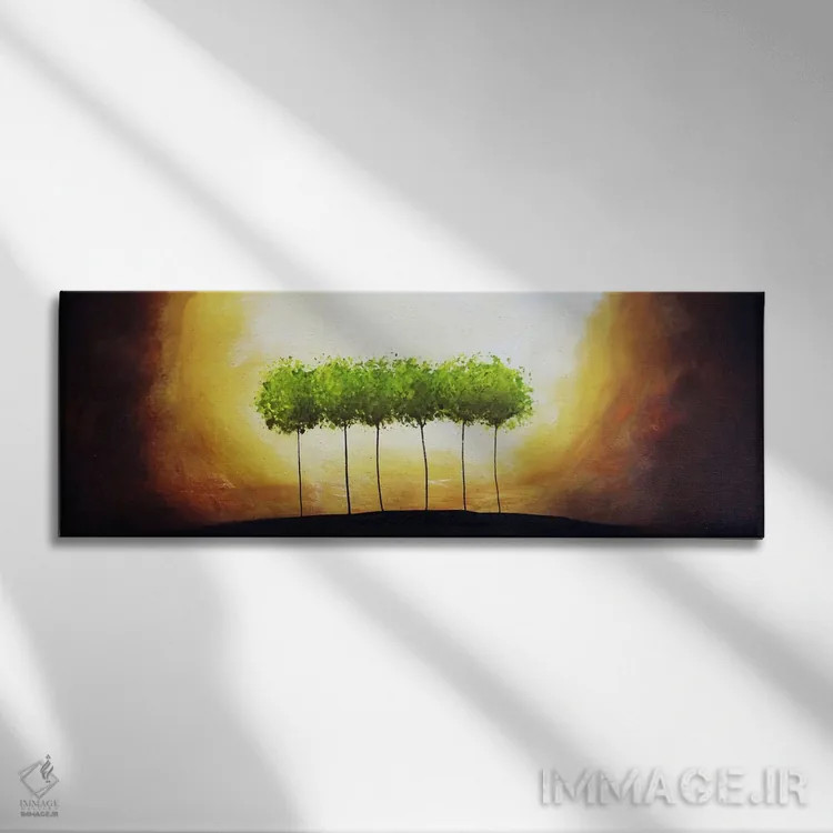 تابلو خانواده شماره ۳ اثر هدر آفرود - نمای روبهرو روی دیوار