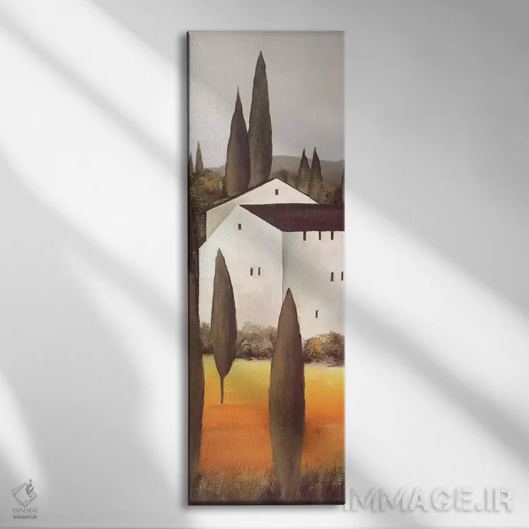 تابلو گرگ و میش گلها ۲ اثر هانس پاوس - نمای روبهرو روی دیوار