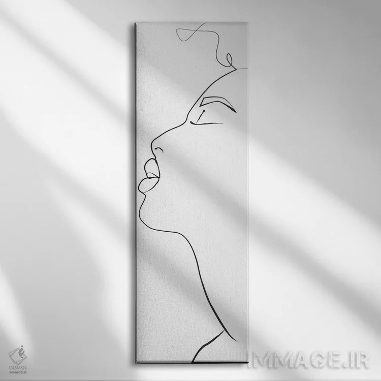 تابلو پرتره نیمتنه اثر هانیمون هتل (برند هنری) - نمای روبهرو روی دیوار