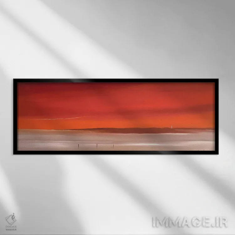 تابلو جایی برای مدیتیشن ۴ اثر هانس پاوس - نمای قابدار مشکی