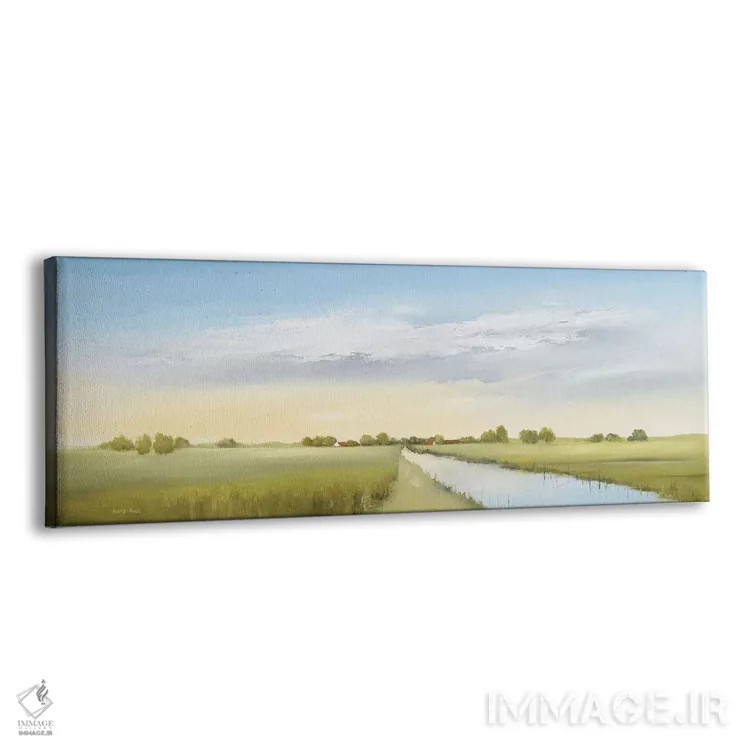 تابلو دشتهای کمارتفاع ۱ اثر هانس پاوس - نمای پرسپکتیو محصول