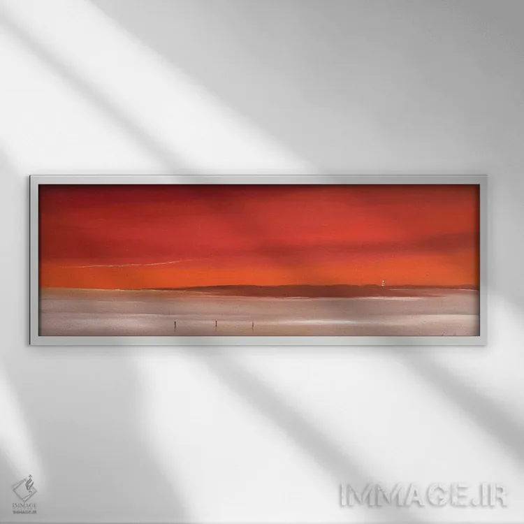 تابلو جایی برای مدیتیشن ۴ اثر هانس پاوس - نمای قابدار سفید