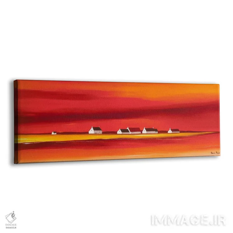 تابلو غروب خورشید ۲ اثر هانس پاوس - نمای پرسپکتیو محصول