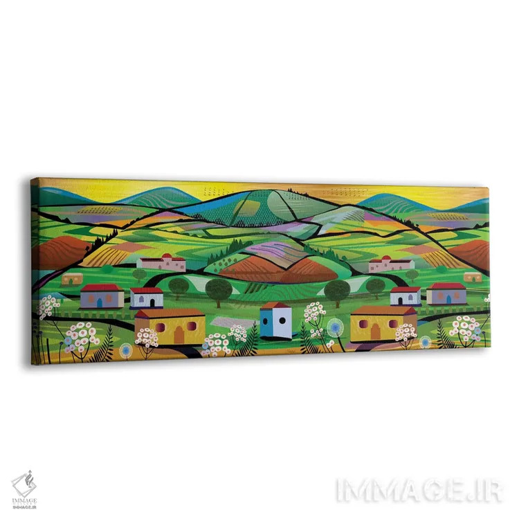 تابلو مزرعه چای اثر چارلز هارکر - نمای پرسپکتیو محصول