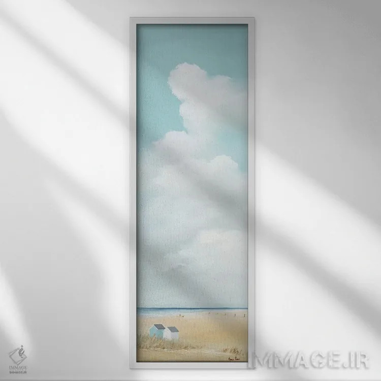 تابلو فصل تابستان ۲ اثر هانس پاوس - نمای قابدار سفید
